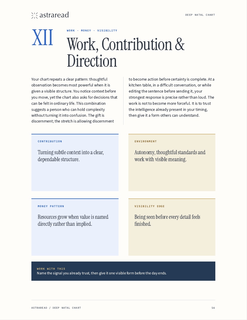 Claire Rowan demo report page connecting vocation and public life